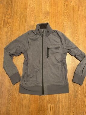 Lululemon Men's Gray Full-Zip Performance Jacket large